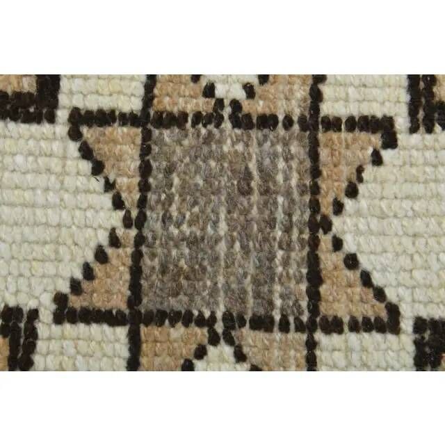 Tapis de couloir vintage turc en laine et coton noué à la main, années 1970