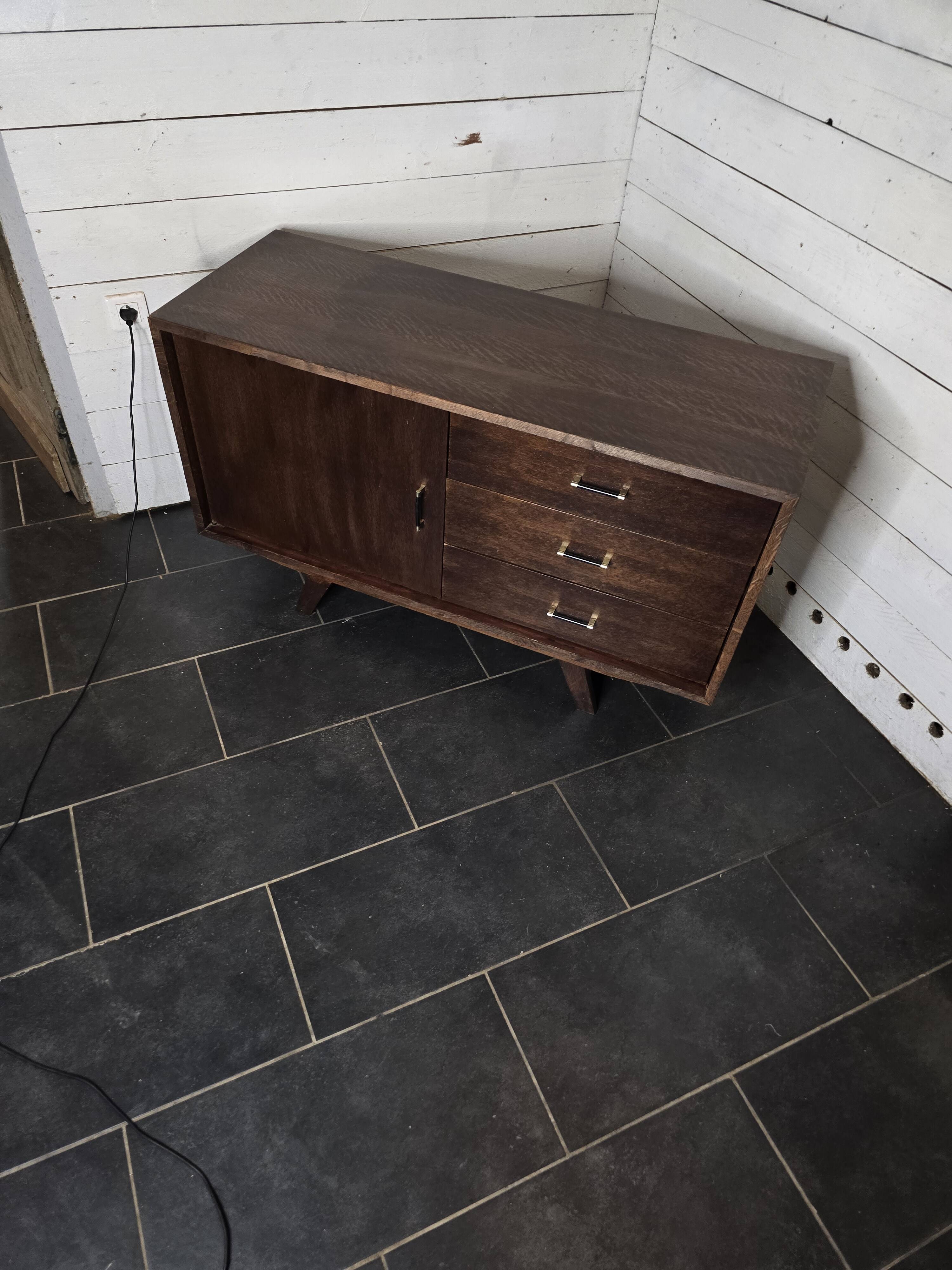 Vintage 60s oak sideboard