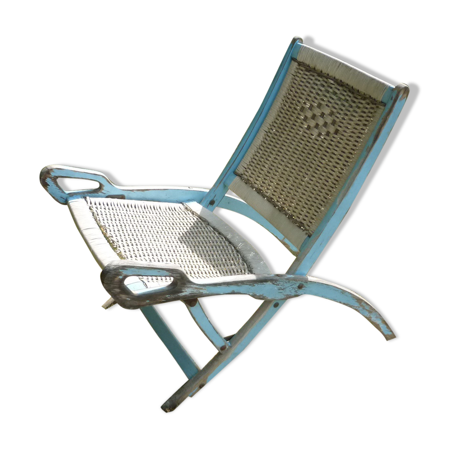 Folding beach chair Reguitti Ninfea for Gio Ponti 1958