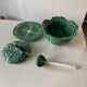 Cabbage tureen in slip 4 pieces