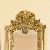 19th century Baroque Rococo gilded mirror triptych