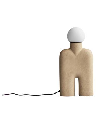 Sand table lamp, ceramic, contemporary work.