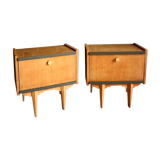 Pair of vintage bedsides