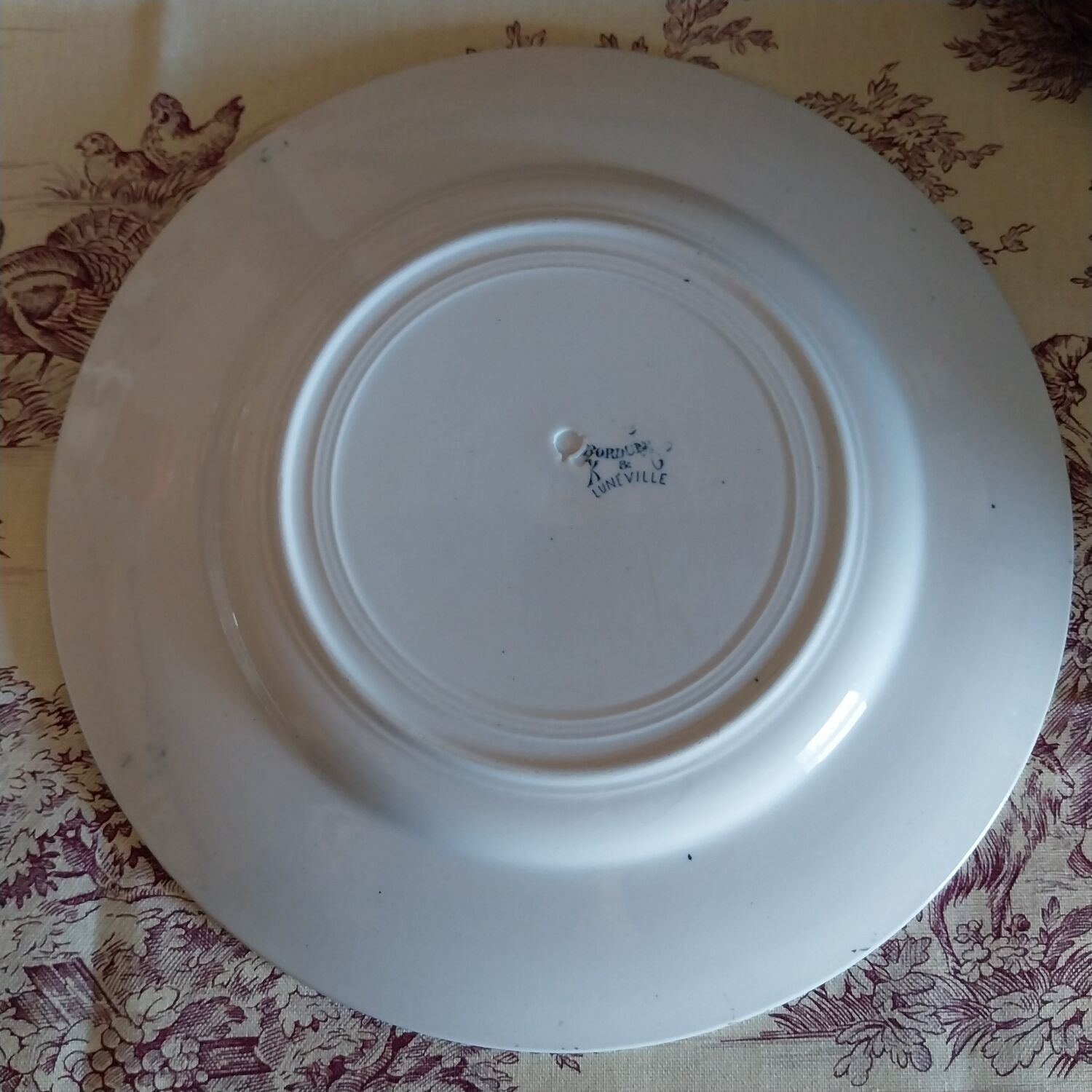 Flat plates ironstone Lunéville K&G