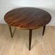Table à manger ronde en palissandre 1960