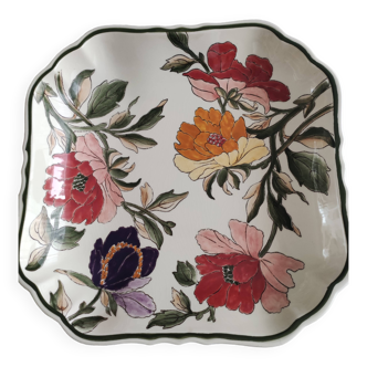Dish the large flowers of Gien