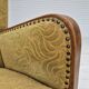 1960s, Danish highback armchair, original condition, cotton/wool.