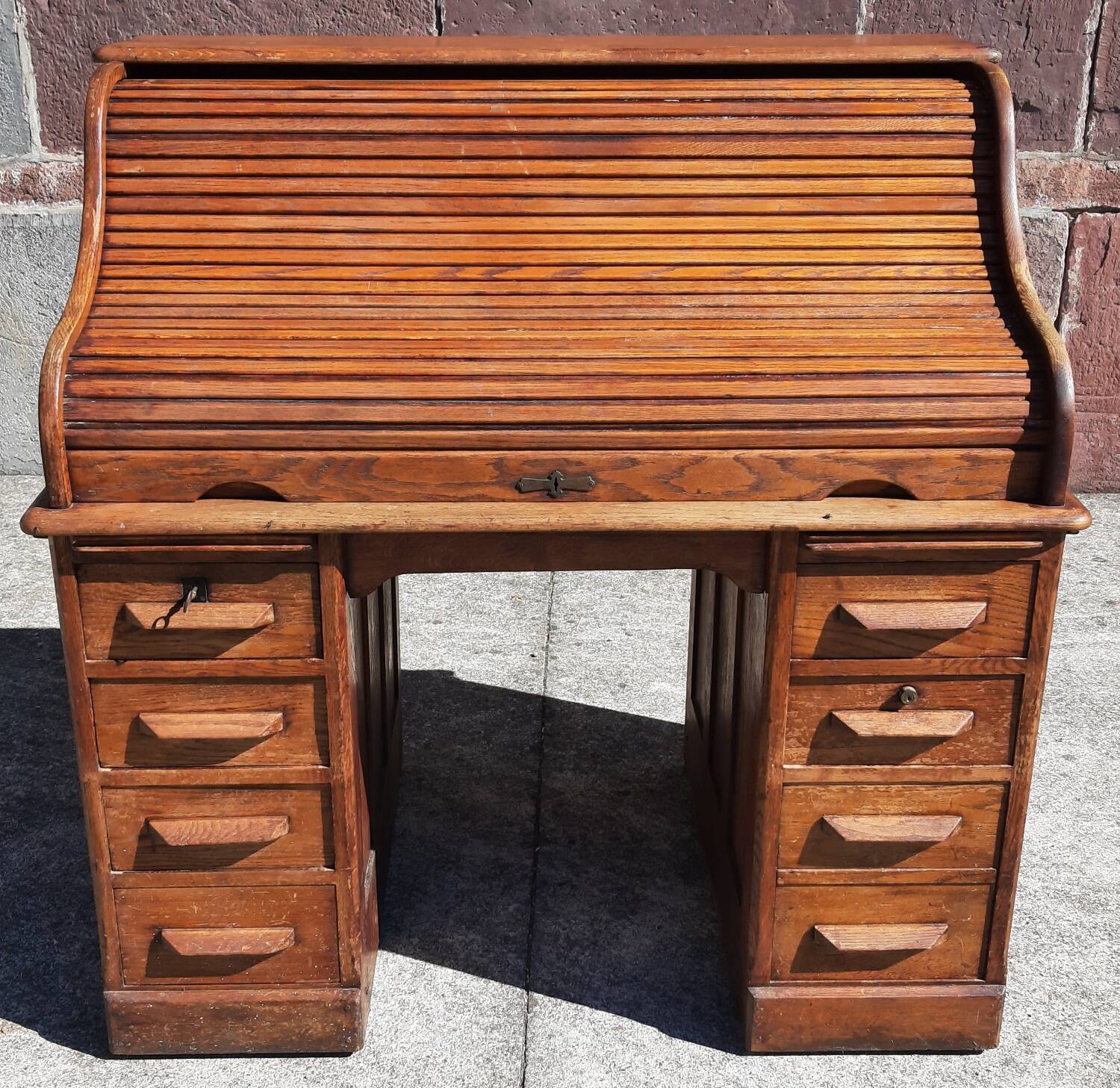 American "Roll Top" desk in oak.