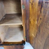 Art deco dining room sideboard in briar with upstand, 1940s