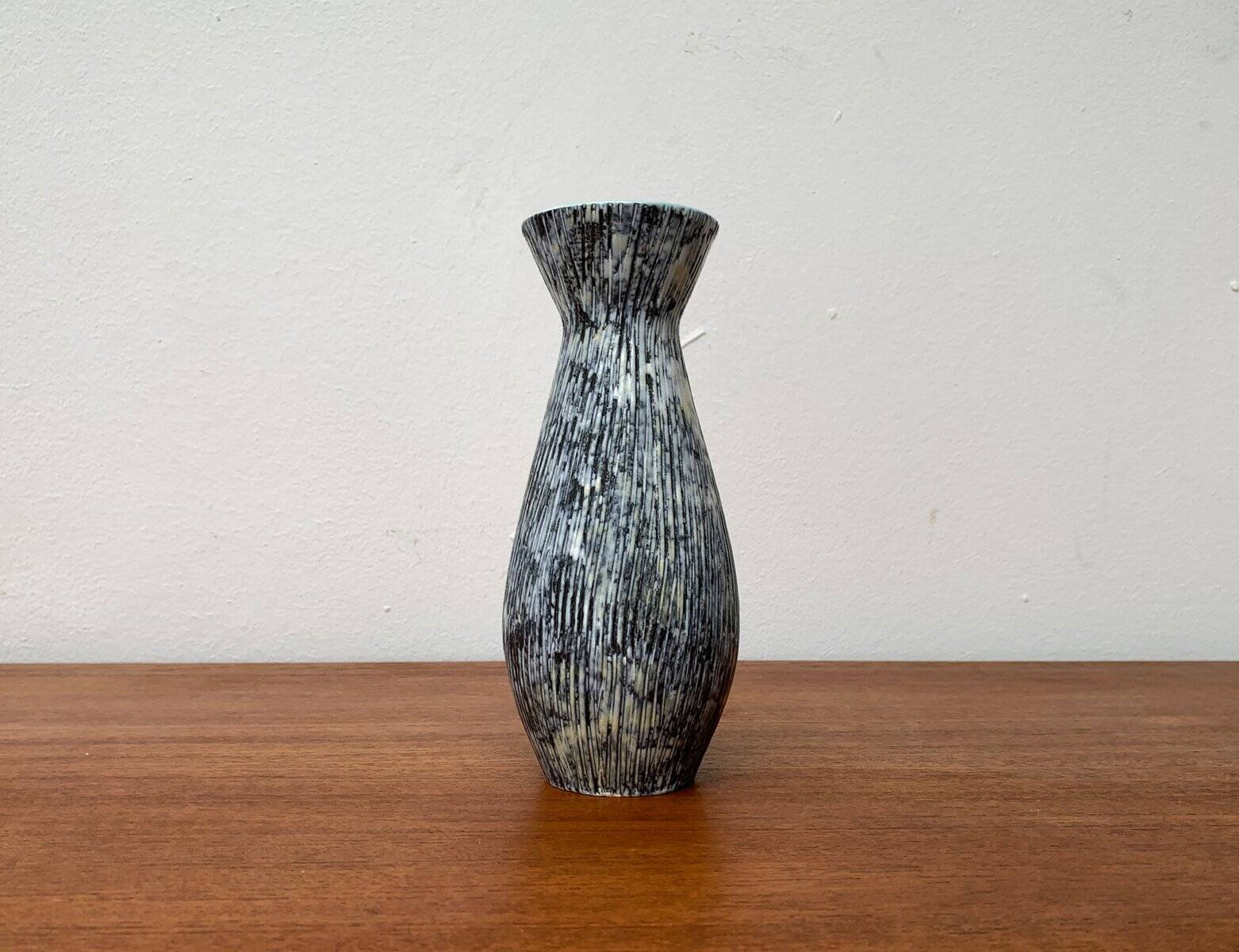 West German pottery vase, mid-century style, 1960s