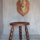 Vintage stool, tripod stool, occasional stool, wooden plant stand,