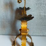 Chandelier wrought iron Art-popular with three arms old