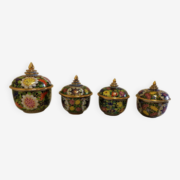 NUM THAI Porcelain Lidded Pots / Bowls