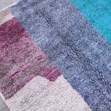 Moroccan Berber rug Boujaad ecru with colorful patterns 412x291cm