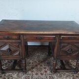 Mazarin Louis XIII style oak desk