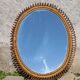 Large wall mirror in rattan and bamboo by Franco Albini, Italy 1960.