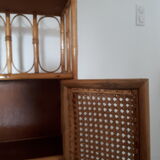 Furniture shelves rattan 60s