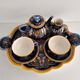 Tea / coffee tête-à-tête service Gien earthenware - Renaissance