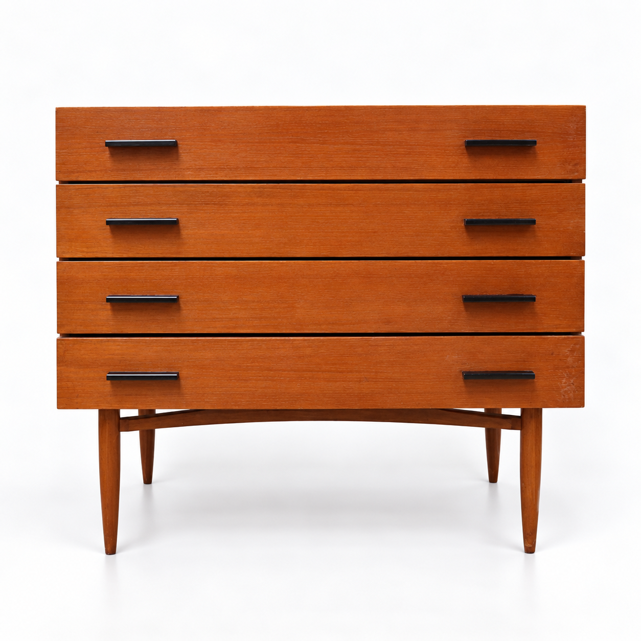 Commode vintage – commode en bois avec 4 tiroirs des années 60
