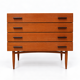 Commode vintage – commode en bois avec 4 tiroirs des années 60