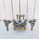 Bougeoirs métal chromé Nagel design 60/70