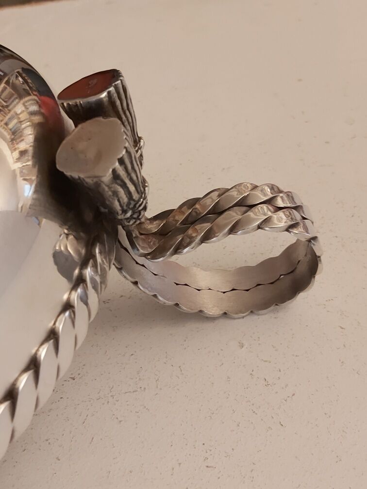 Empty pocket Maria Pergay silver metal