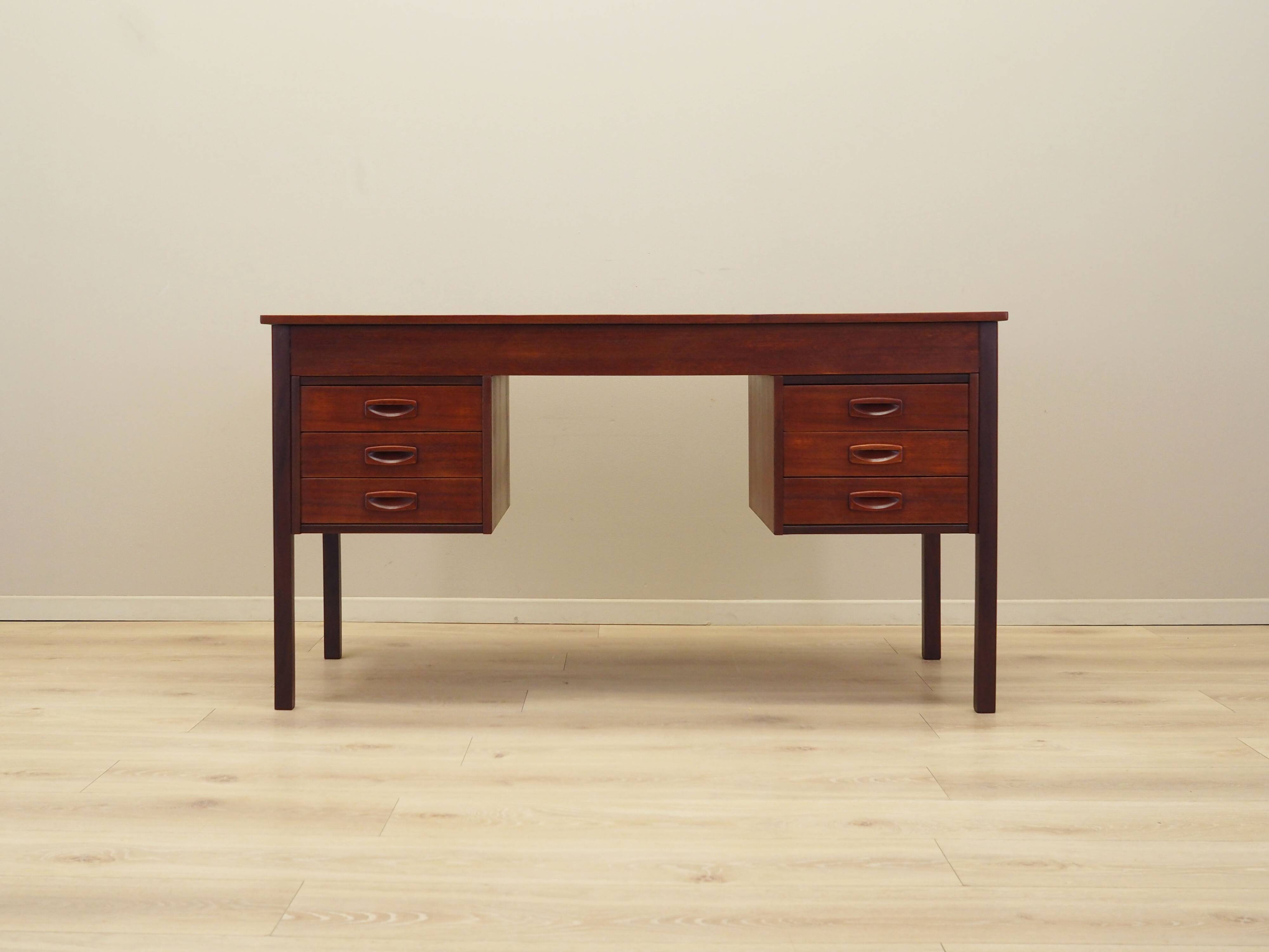 Teak desk, Danish design, 1970s, production: Denmark