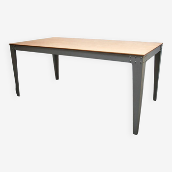 Piet Hein Eek Aluminium Beech Dining Table