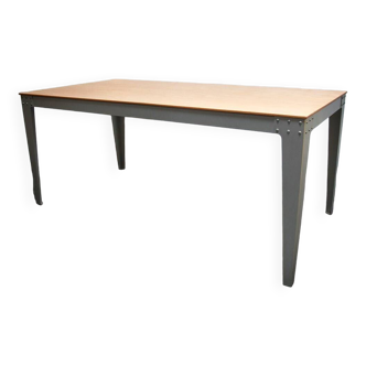 Piet Hein Eek beech and aluminum dining table