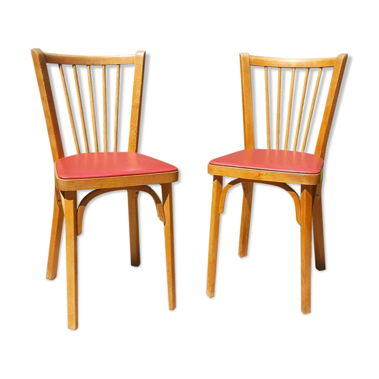 Paire de chaises de bistrot Baumann