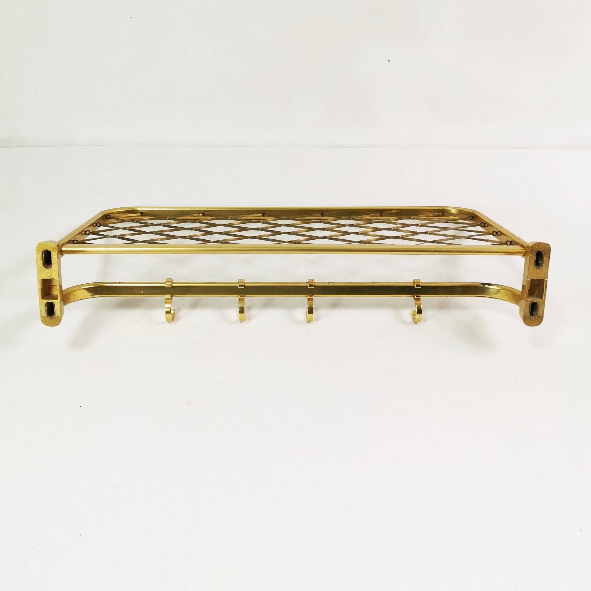 Art Deco wall coat rack, 1960s