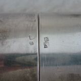 Ermetic salt and pepper shaker by Stéphane Prud'homme in silver metal