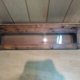 Former wooden display case