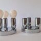 Set of Two Wall Lamps, Flush Mount, Sputnik, Space Age, Italy, 1970s