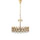 Gilded Brass and Crystal Chandelier by Palwa 1970s