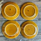 4 assiettes à dessert France vintage