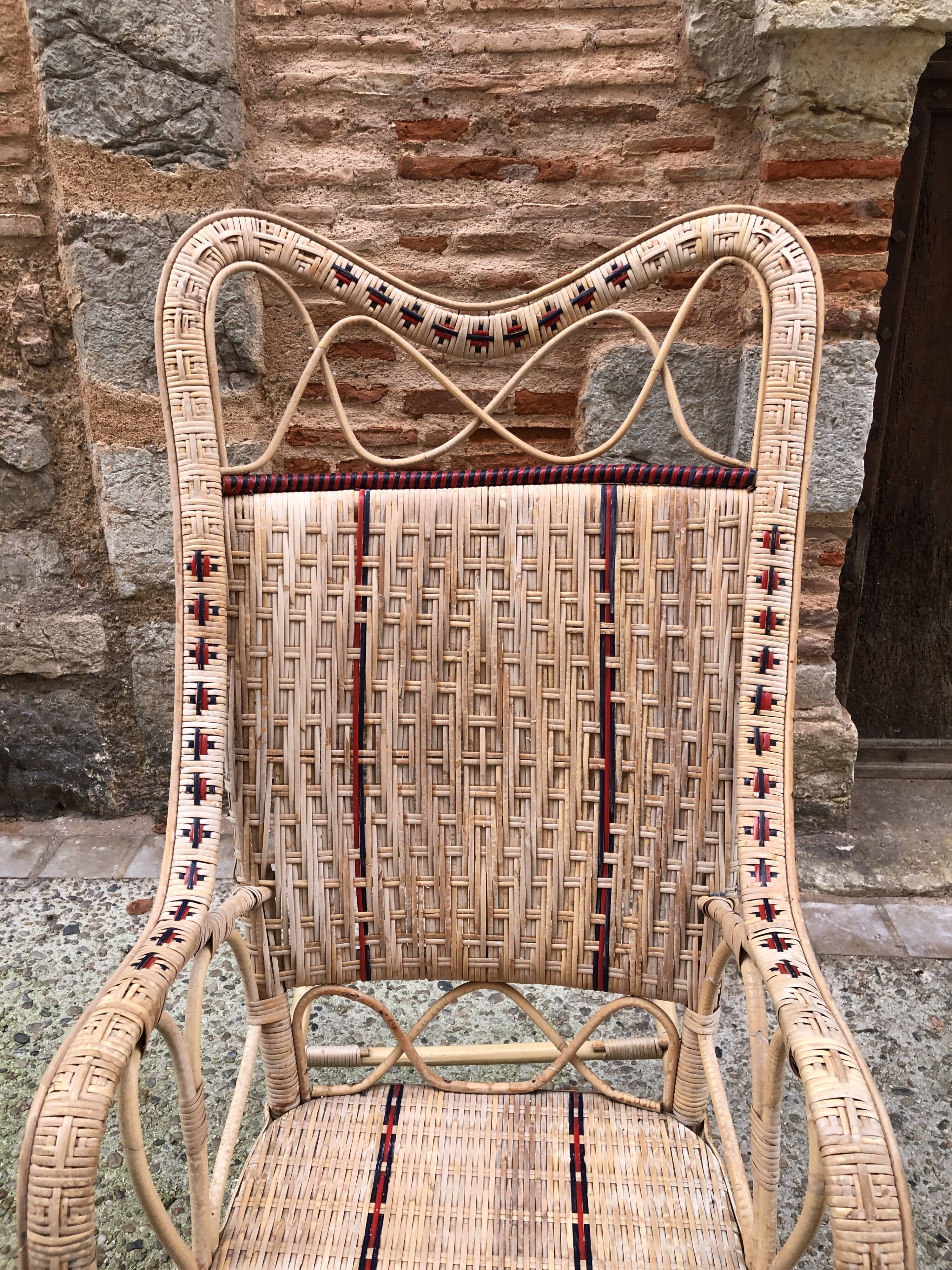 Rattan rocking chair