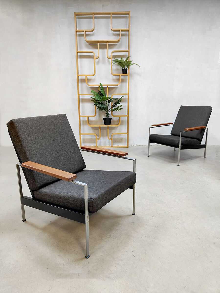 Vintage Dutch design lounge set sofa chairs bank fauteuils Rob Parry