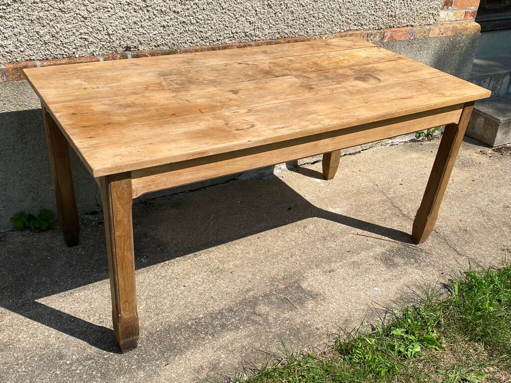 Farm table dining kitchen with solid wood dining 1950 150x79x72cm