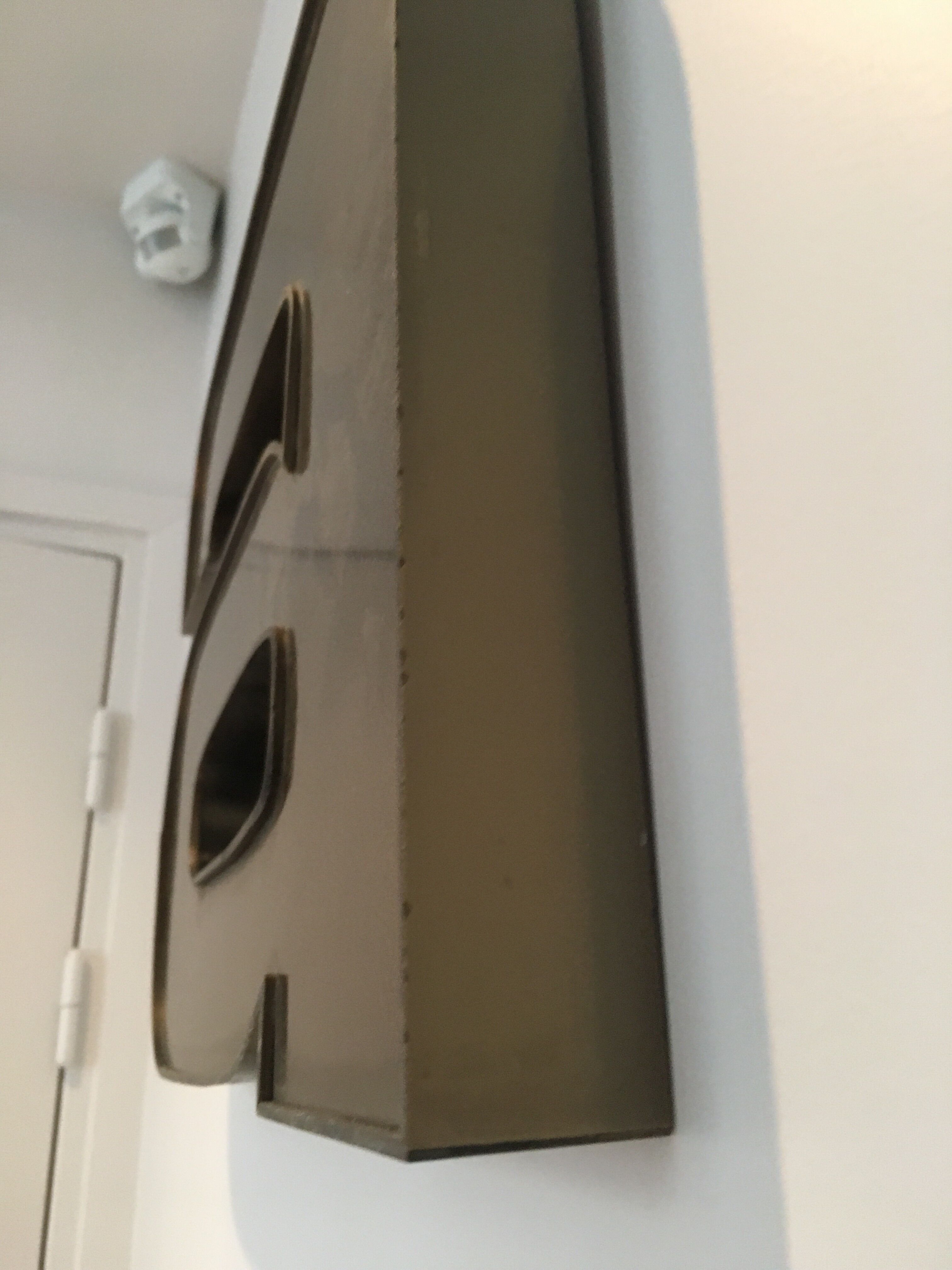 Letter a. of vintage sign