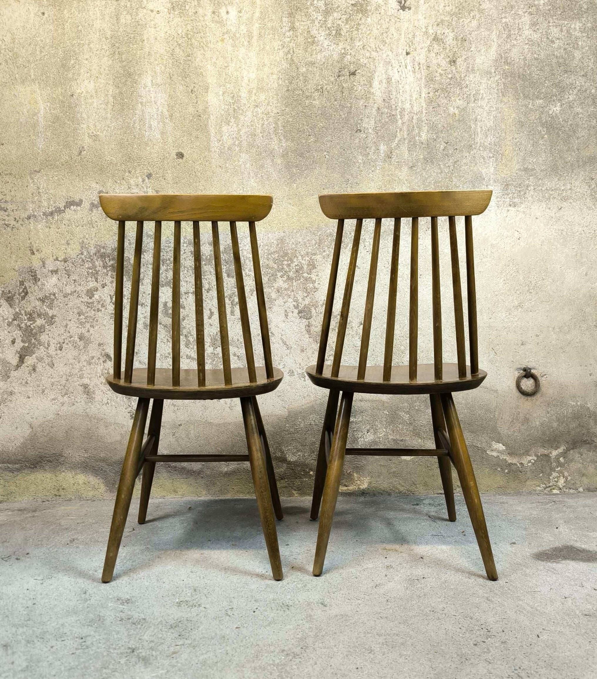 Pair of vintage Scandinavian chairs.