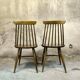 Paire de chaises scandinaves vintage.