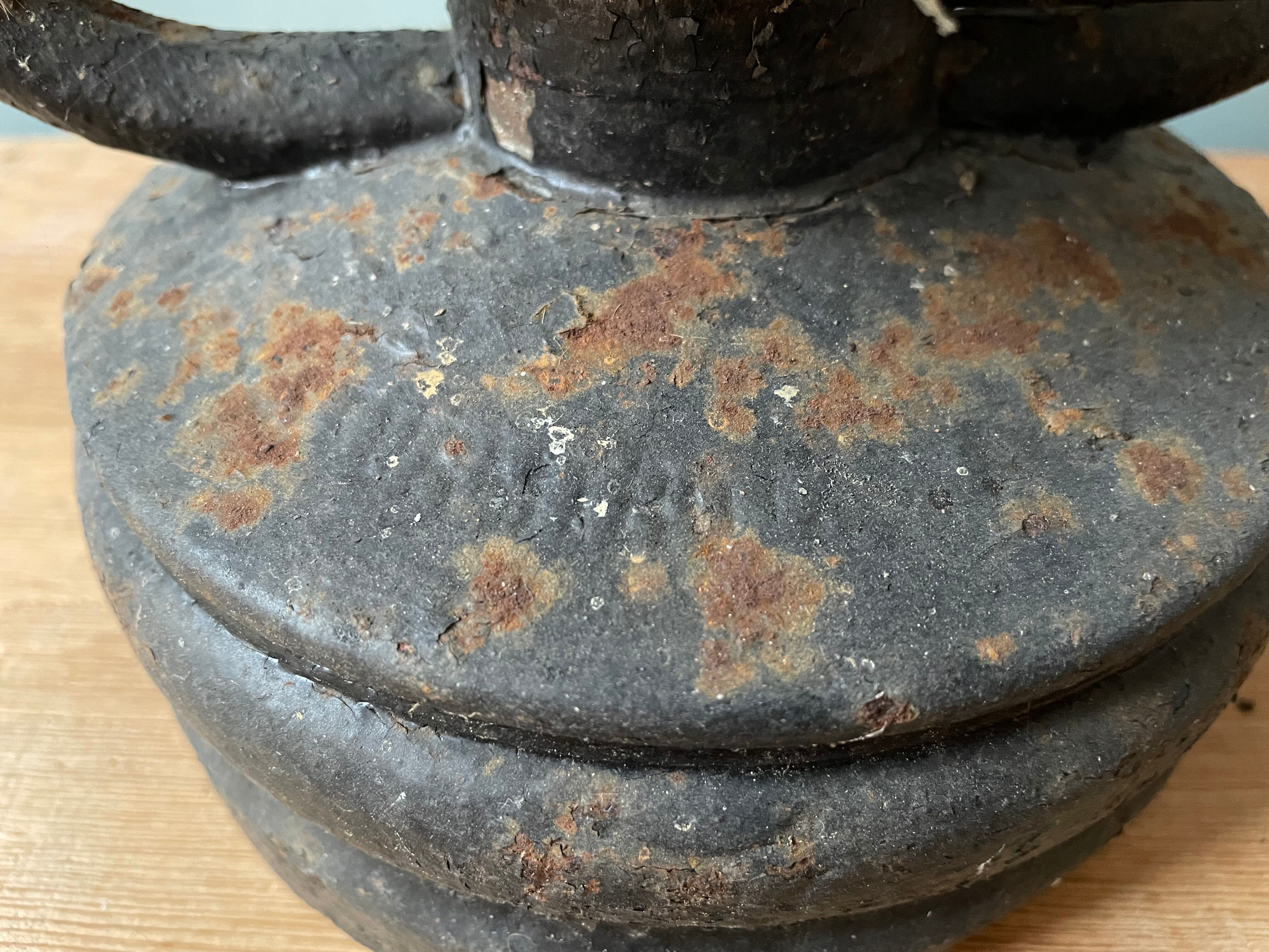 Old kerosene storm lamp