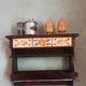 Wall-mounted kitchen roll holder / wall-mounted kitchen shelf