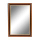 Vintage mirror with wooden frame, painted veneer, imitation marquetry 72x102cm