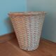 Braided wicker pot cover paper basket