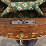 Trumpet Table for Work and Games, Walnut – Late 19th Century
