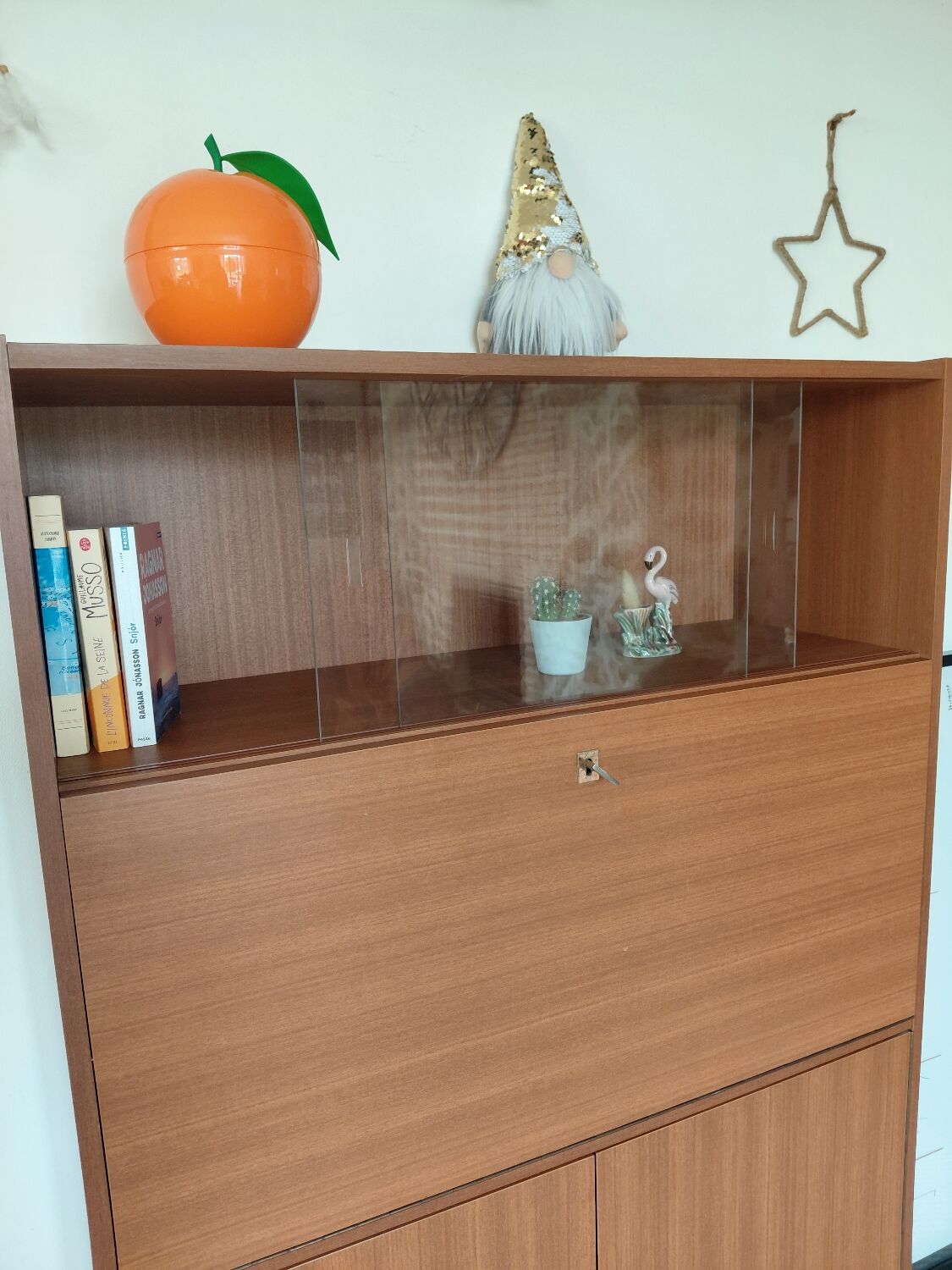 Vintage Scandinavian secretary desk from the 1960s - mid-century design.