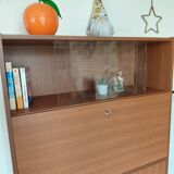Vintage Scandinavian secretary desk from the 1960s - mid-century design.