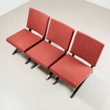 Set of 3 Scissor Easy Chairs Model FB18 by Architect Jan van Grunsven for Pastoe Netherlands 1955